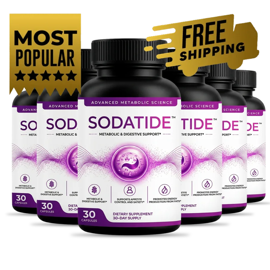 Six bottles of Sodatide — most popular package